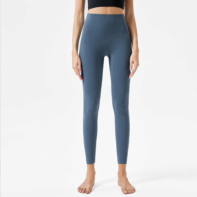 Nuevo cross-border fitness nube sensación ultra suave caderas de cintura alta mujer elástica desnuda sensación deportiva de correr ropa de yoga pantalones al por mayor