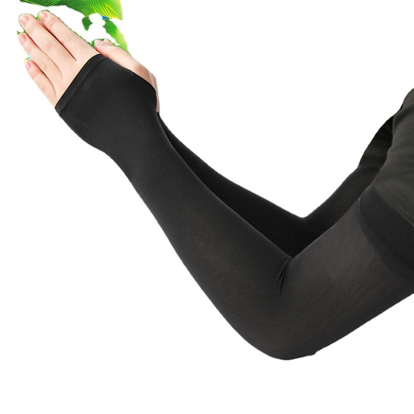 Ice sleeve ice silk sleeve sun protection oversleeve women's summer UV protection cool men's arm protection oversleeve wholesale ice gloves long
