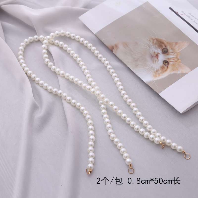 0,8 cm Cadena de perlas 2/bolsa