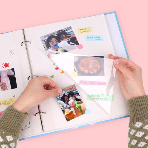 A4 photo album self-adhesive laminated commemorative album Couple's handmade diy adhesive large-capacity loose-leaf photo storage album