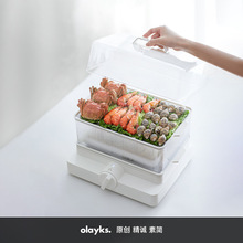 olayks欧莱克电蒸锅多功能家用蒸箱大容量多层蒸汽锅蒸蛋器早餐机