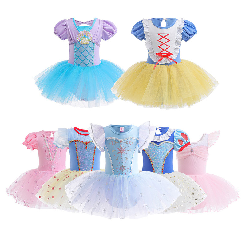 2026 New Girls' Ballet Dance Skirt Original New Tutu Skirt Girls' Frozen Elsa Princess Skirt