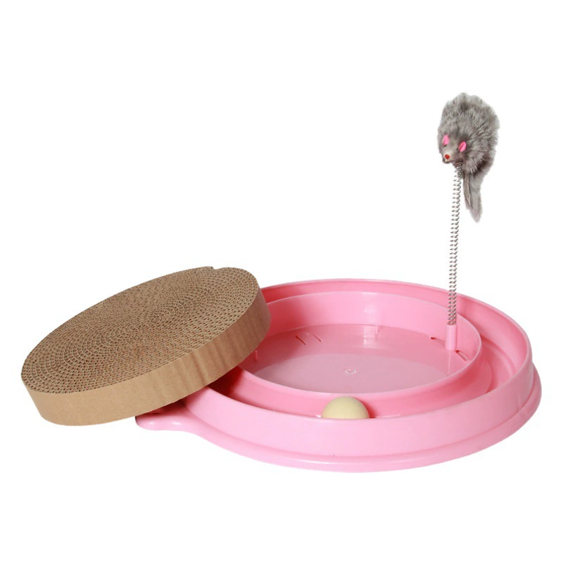 Доска для кошек Гнездо Круглый Кошачий коготь Износостойкая гофрированная бумага Кошечное гнездо Лоток для царапин Интегрированная игрушка для кошек Товары для кошек