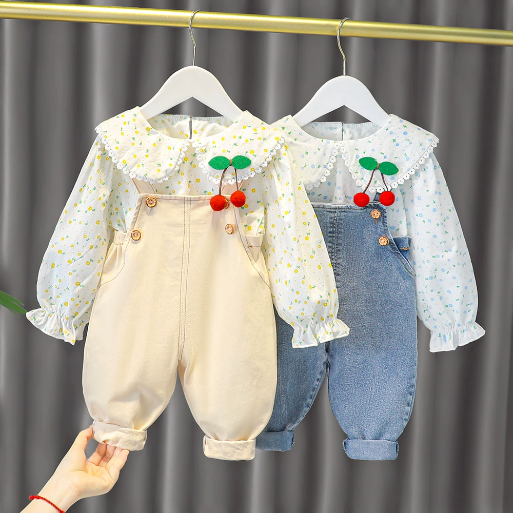 Girls Spring and Autumn Long Sleeve Outfit