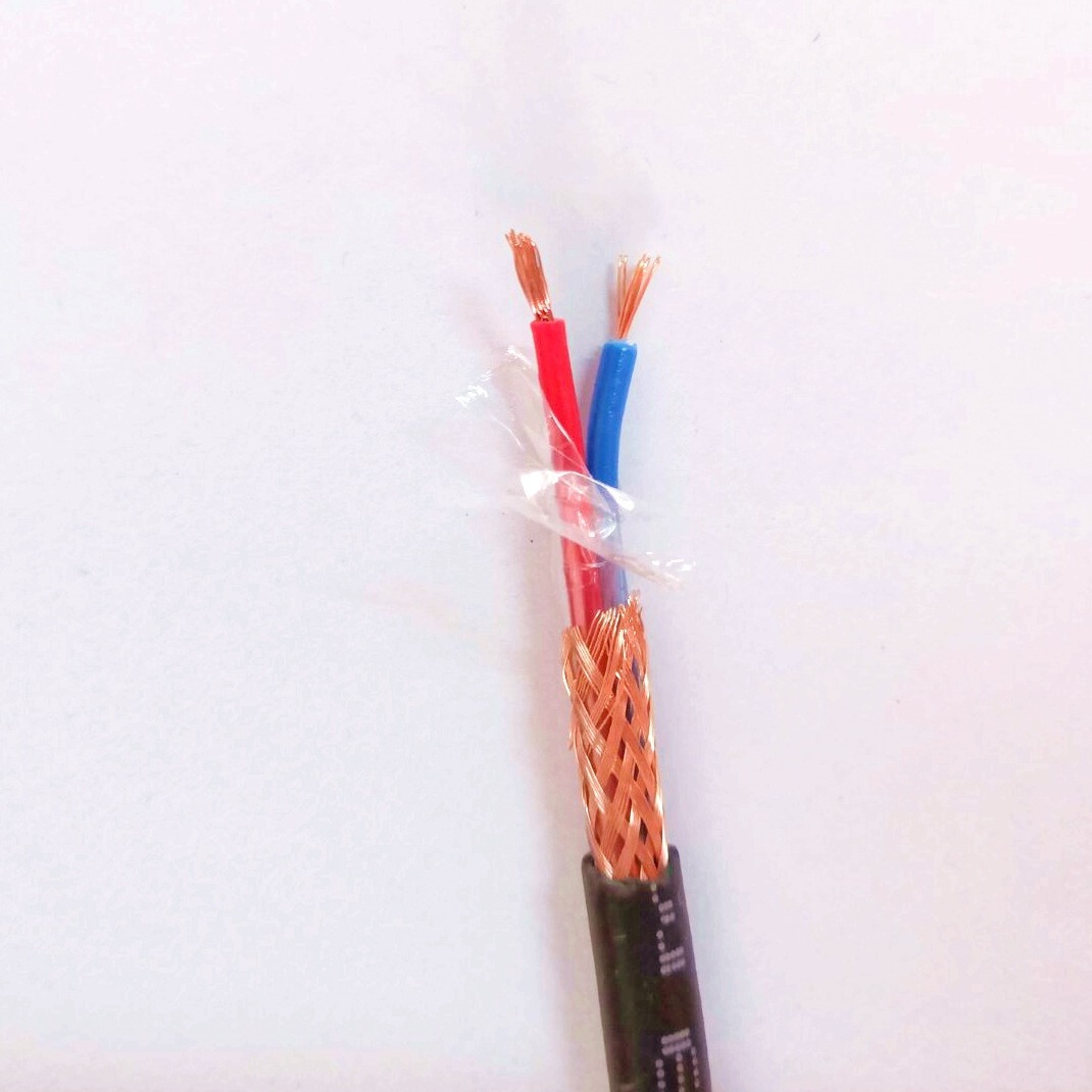 现货卓众电缆智能弱线工程布线纯铜屏蔽电缆RVVP2芯控制信号电缆