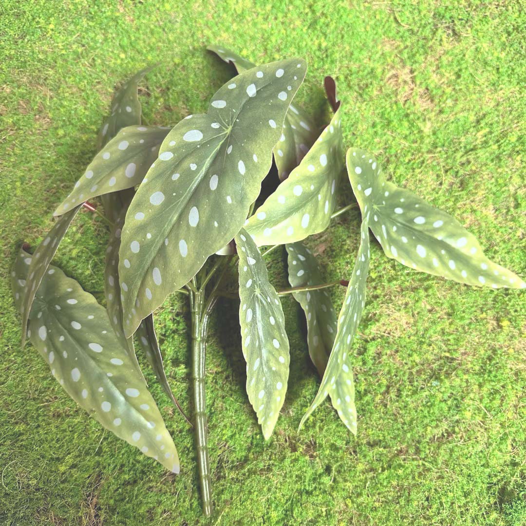 Simulación de mangos de helechos Simulación de plantas verdes, hojas de taro de hadas, escaparates de sala de estar, decoración de paisajes, sensación de manos, mangos de simulación de pegamento