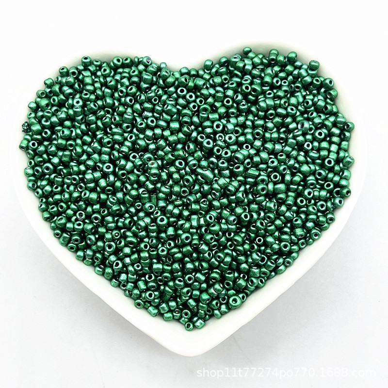 2/3/4mm color sólido vidrio pequeño arroz cuentas DIY hecho a mano collar pulsera joyería accesorios (15g un paquete)