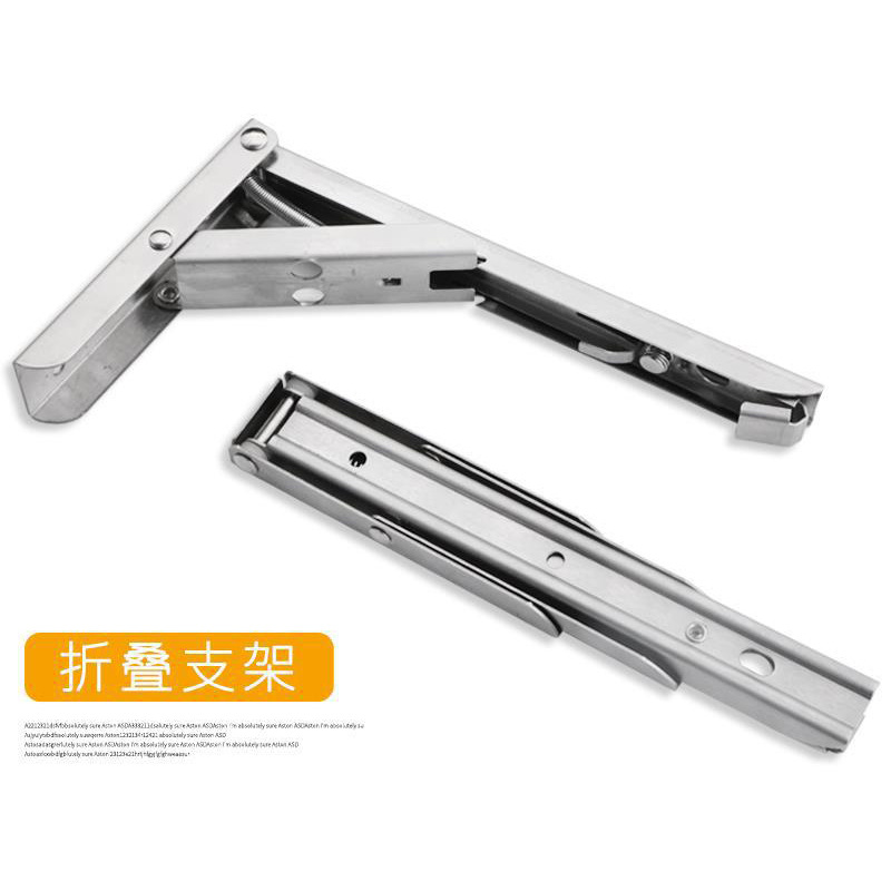 Soporte plegable de acero inoxidable engrosada soporte de trípode soporte de estante colgante de pared de almacenamiento soporte móvil fábrica al por mayor