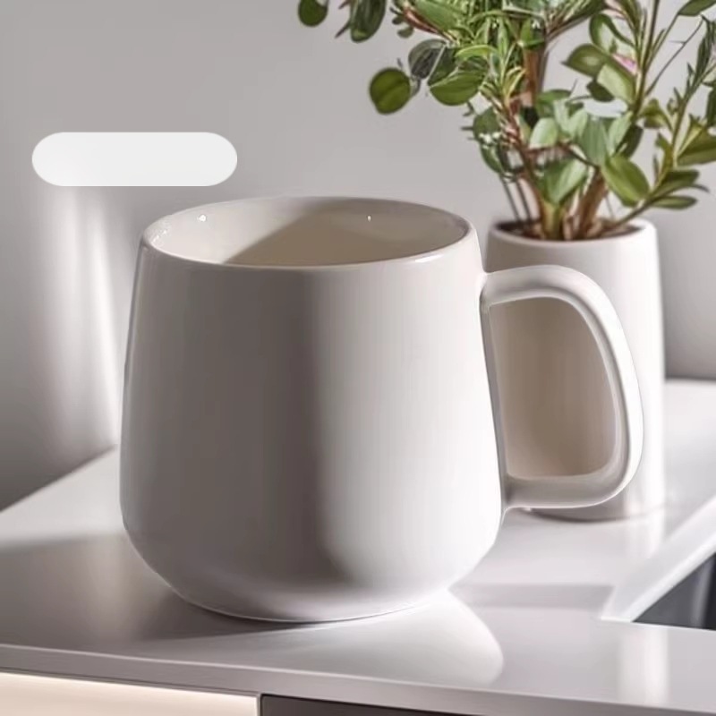 Tazza lussuosa e minimalista, tazza da caffè di grande capacità con incisione a prezzo accessibile, tazza da colazione in ceramica_voghion.com