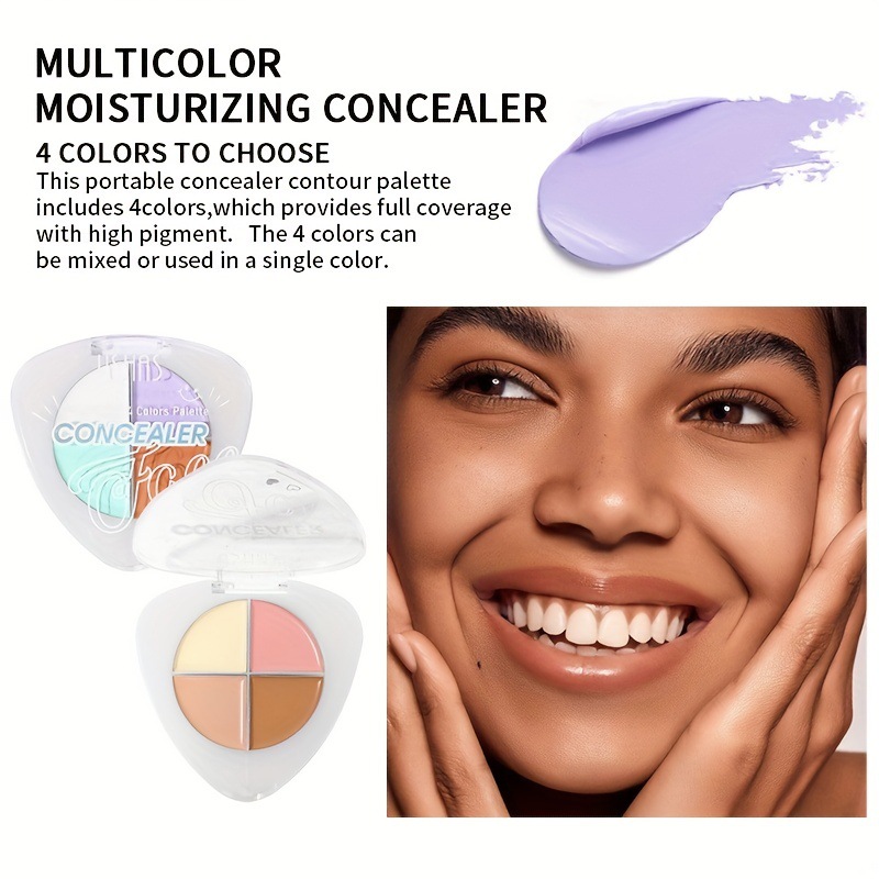 Maquillaje transfronterizo USHAS para reparación de seis colores, sombra, resaltado, corrector, corrector de sombra de ojos brillante mate