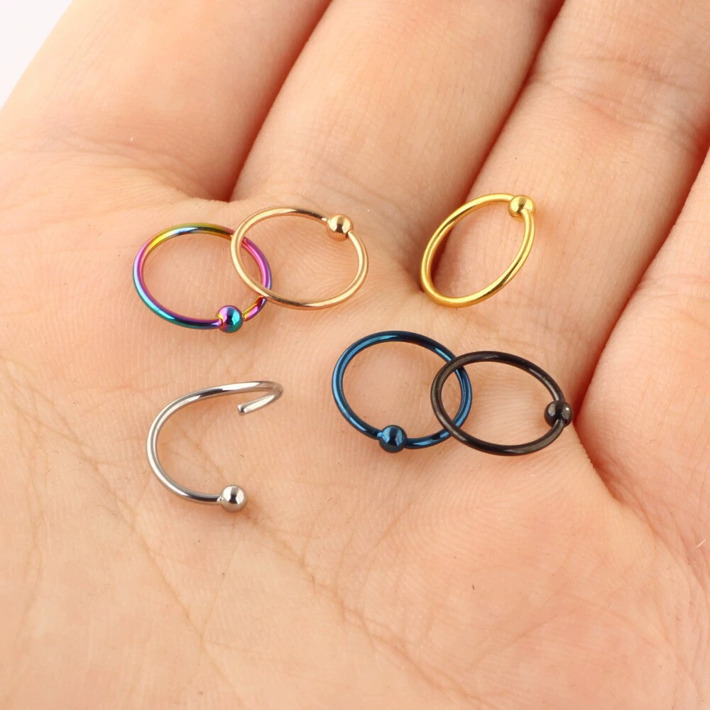 Silver pointed spike labret stud material detail