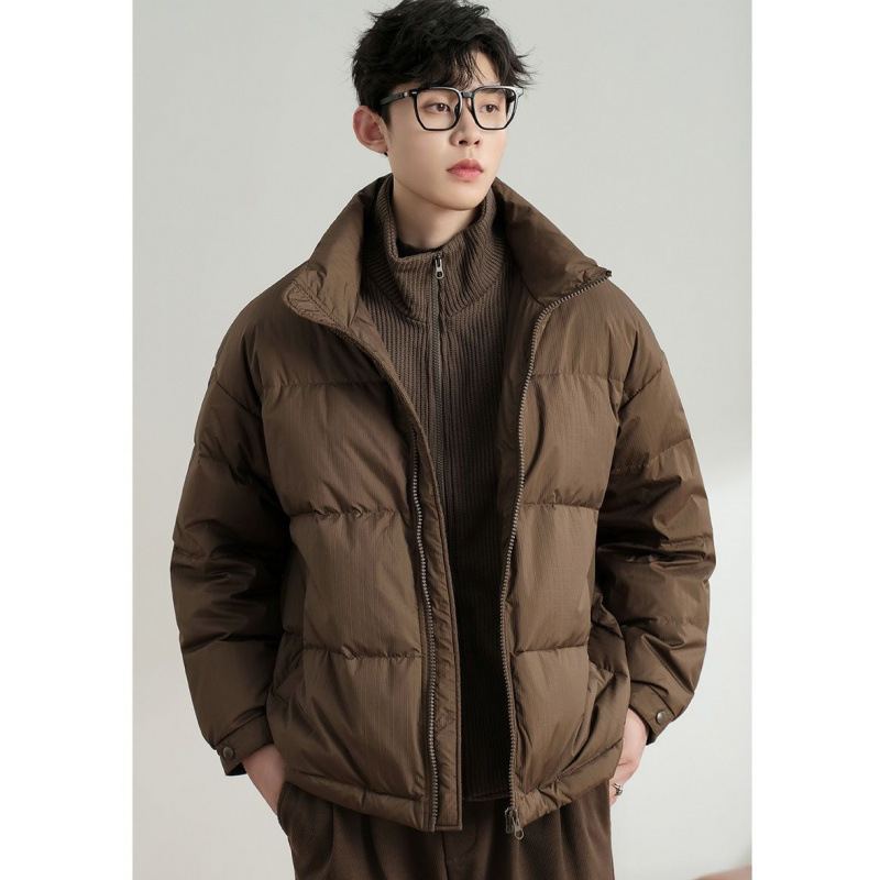Velvet demi-season knitted fashionable short trend down jacket for…