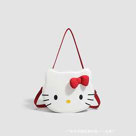 厂家猫头型女士单肩包少女可爱凯蒂猫包包大容量女包小包托特包