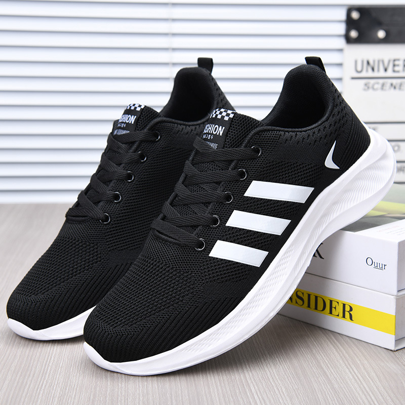 새로운 메쉬 운동화 미끄럼 방지 내마 모성 편안한 경량 패션 하이킹 남성 신발 초경량 단독 중년 및 노인 아빠 신발