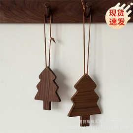 木头简约日式挂件家居装饰风格松树圣诞树奶茶店墙壁木艺创意木艺