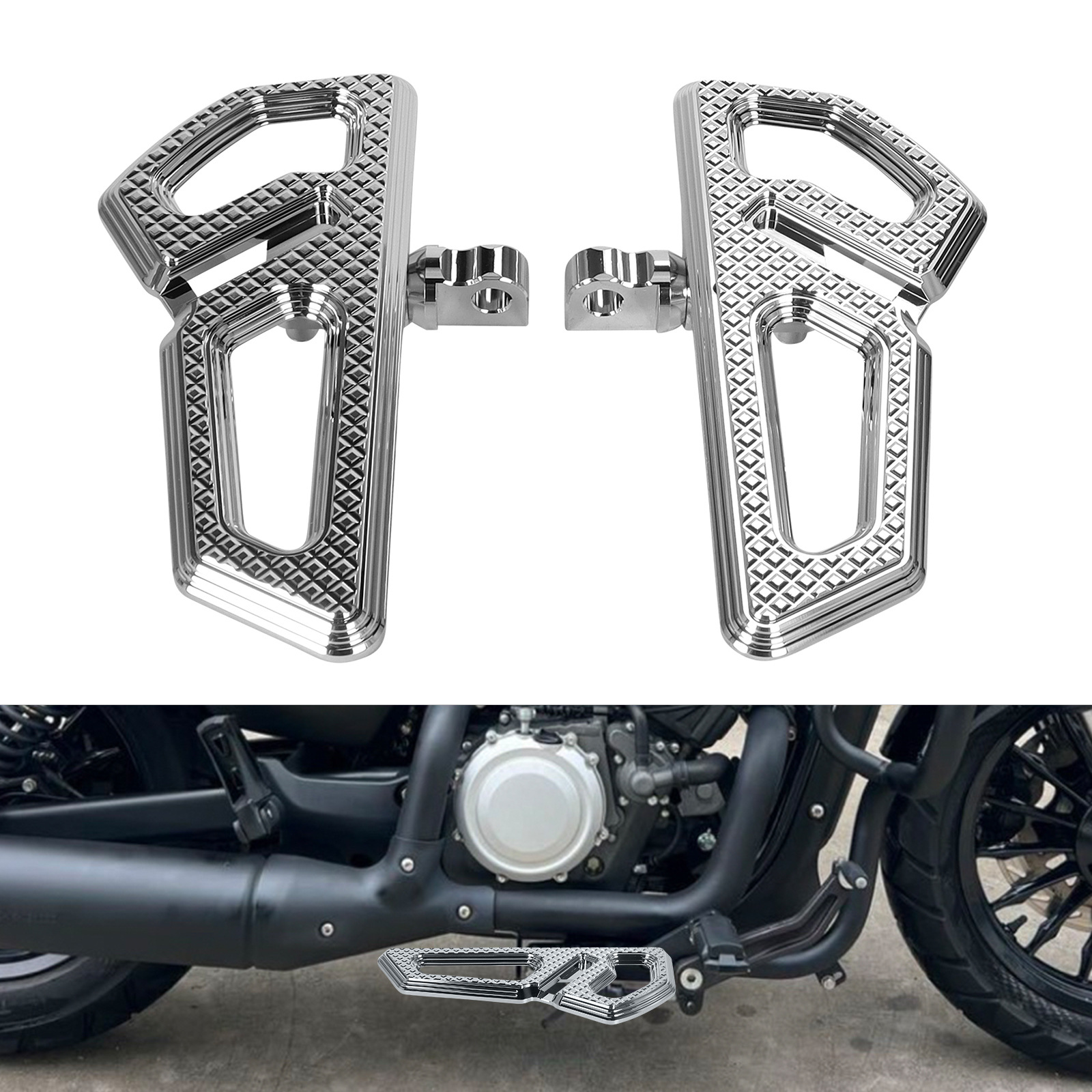 Motorcycle Accessories Suitable for Harley Universal Models Modified Small Pedals Imperial Knight Rear Pedals Passenger Pedals
