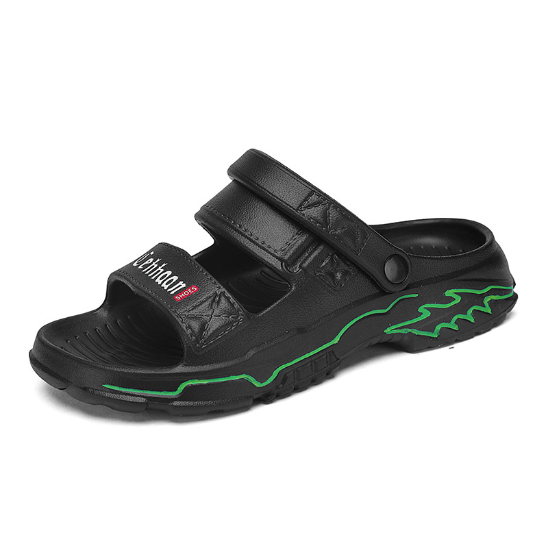 Combinación 2025 diseñador transfronterizo zapatos de dos agujeros al aire libre para hombres zapatos de playa de moda de verano zapatillas de hombre