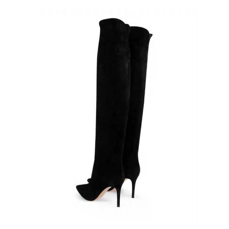 跨境外贸冬欧美时装靴 尖头套筒细跟靴 走秀外贸女鞋大码boots|undefined