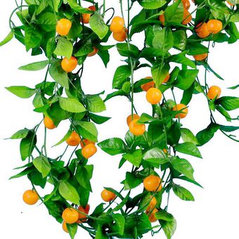 工厂假花批发仿真水果藤条家居装饰吊顶塑料水果花藤塑料花藤仿真
