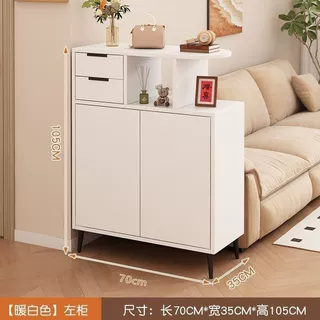 鞋柜家用门口一体入户室内2026新款小户型沙发侧边奶油客厅隔断柜