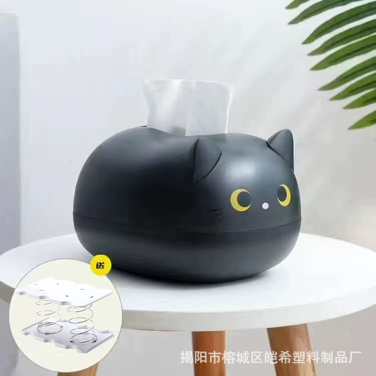 Игрушечная коробка для салфеток в виде Cartoon Cat, креативная многофункциональная декоративная вещь для дома и кафе, 25,5×13×9 см