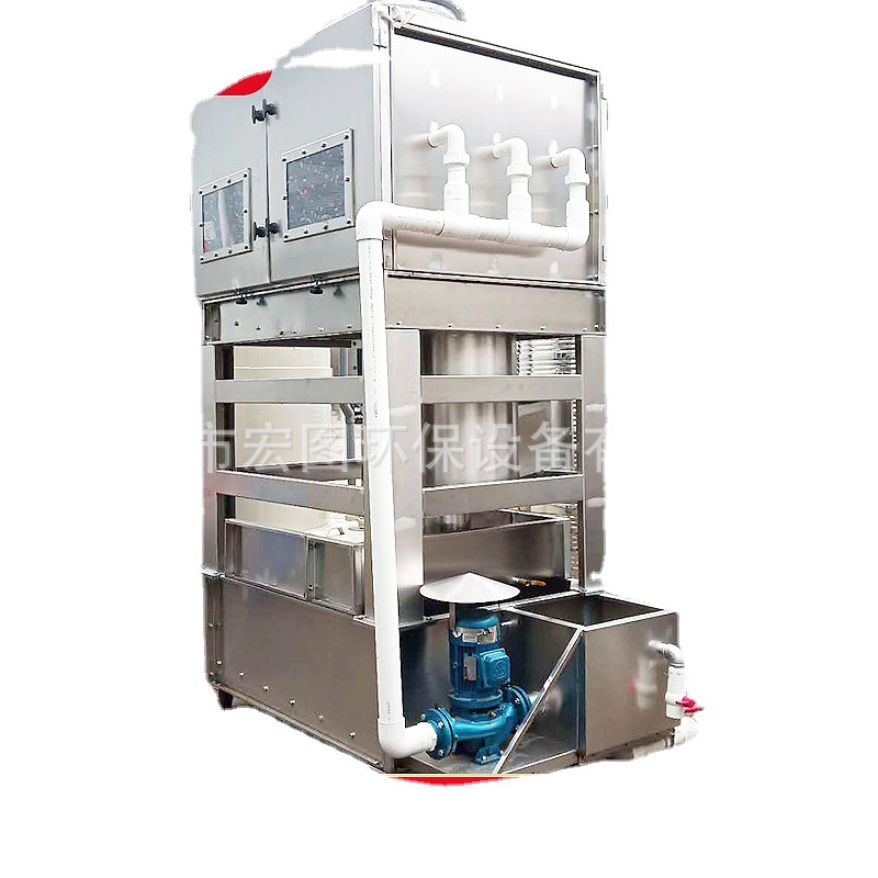 广东东莞不锈钢方形喷淋塔废气净化设备除臭洗涤塔旋流塔净化器