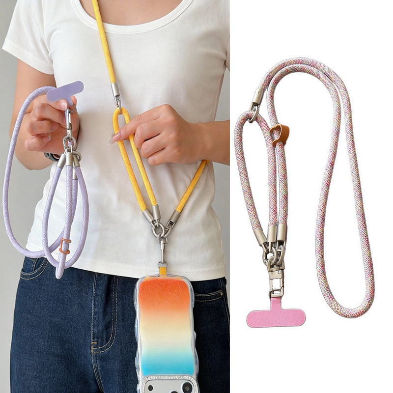 Three-In-One Mobile Phone Lanyard, Cross-Body Wrist Strap, Detachable, Suitable for Daily Travel, Hiking, Outdoor Use, Anti-Loss, Durable Three-In-One Mobile Phone Lanyard, Cross-Body Wrist Strap, Detachable, Suitable for Daily Travel, Hiking, Outdoor Use, Anti-Loss, Durable