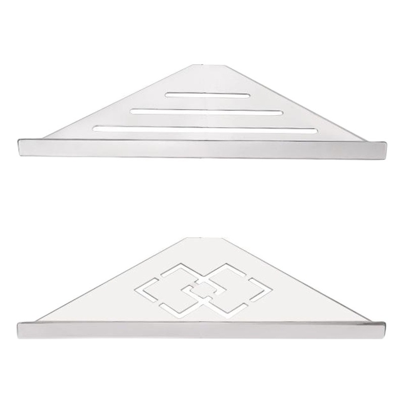 Venta al por mayor de ingeniería 304 Acero inoxidable triángulo rack de almacenamiento directo de fábrica baño esquina rack ponche-hotel gratis recomendar