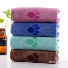 ペットの猫と犬のお風呂速乾タオル卸売マイクロファイバー吸水タオル刺繍技術クロスボーダー特別供給スポット