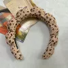 J леопардовые точки, корейский розовый, ободок