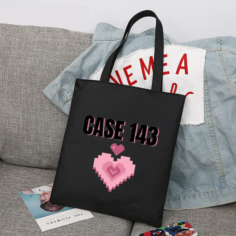 Niños calmados maxident periférico impreso lienzo bolso de hombro estudiante bolsa de compras portátil comercio exterior global