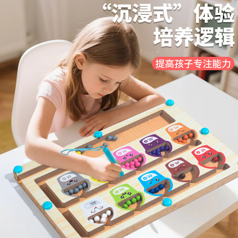 磁気迷路ビーズ集中力トレーニング赤ちゃんの注意力トレーニング子供の知育玩具メーカー直販|undefined
