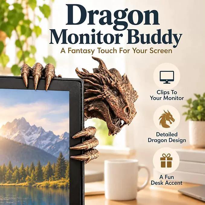 Статуэтка дракона Dragon Monitor buddy 3D-печать