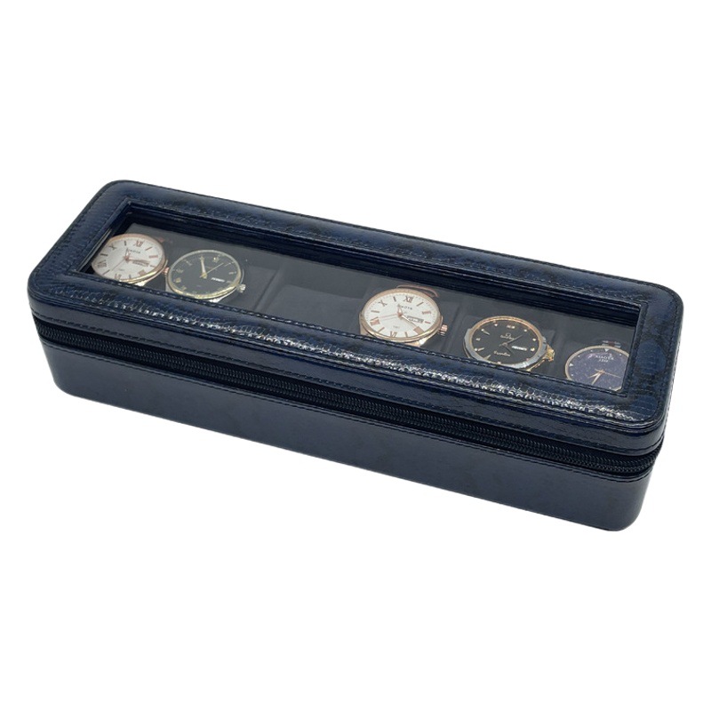 Caja de regalo de reloj transparente de gama alta avanzada franela pequeña bolsa de almacenamiento de almohada Tiansuo pantalla Caja de embalaje de trabajo al por mayor