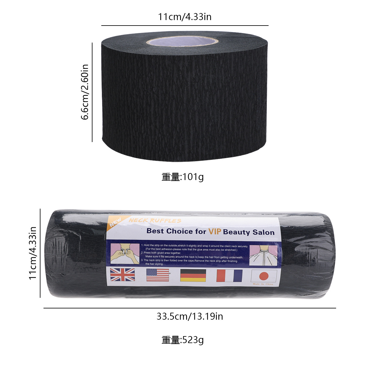 Corte de pelo transfronterizo, papel para el cuello, peluquería, suministros de peluquería, papel de corte de pelo desechable, corte de pelo, papel para el cuello, especial para peluquería