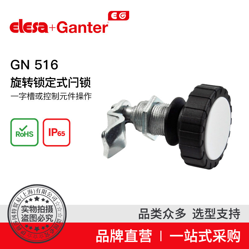 Elesa Ganter伊莉莎冈特 GN 516 旋转锁定式闩锁 一字槽