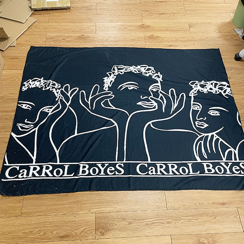 Carrol Boyes beach towel pure cotton sketch character oversized bath towel shawl art design cushion sunshade