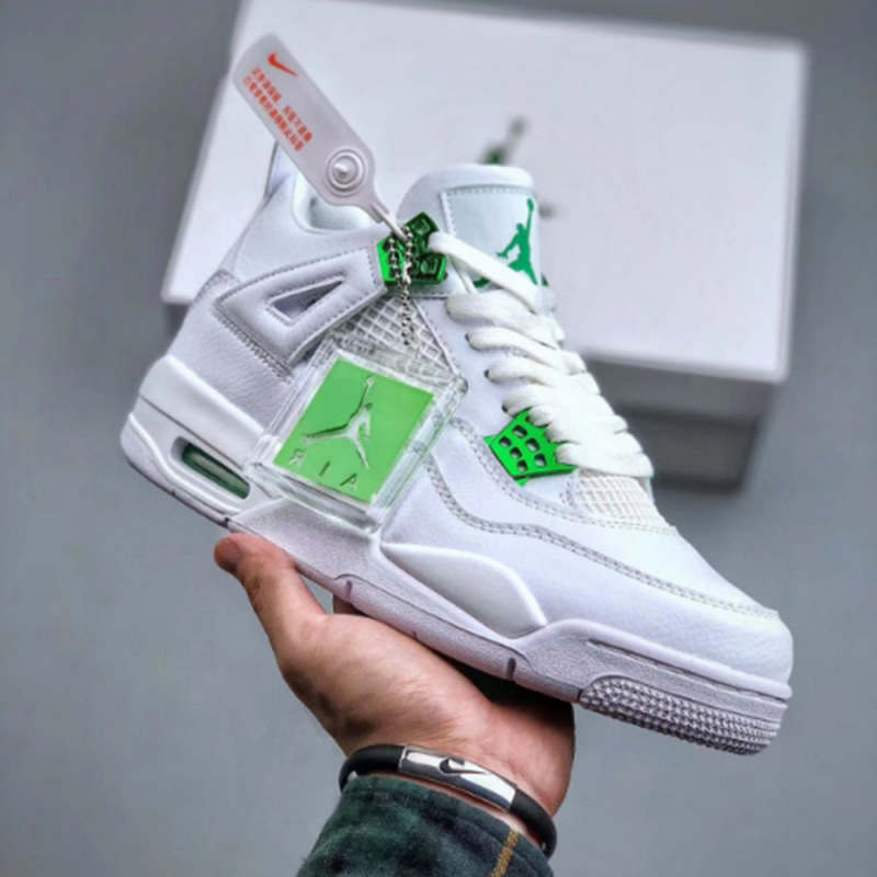[high version] aj4-white and green buckle