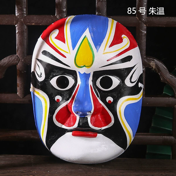 Paper mache facial makeup-Zhu Wen85