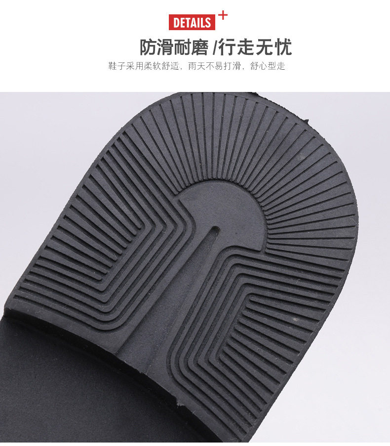 Giày bốt Martin nam cổ trung phong cách denim, mũi rộng, xích bên hông, đế cao su chống trượt, giữ ấm — Màu nâu lót da, Màu đen lót bông, Màu đen lót da chi tiết 11