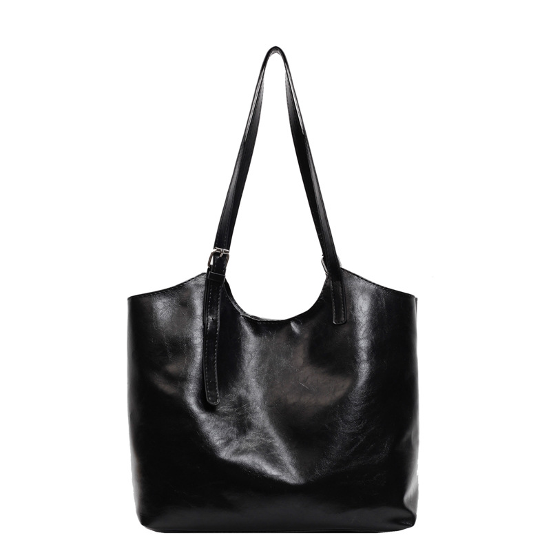 Otoño y invierno nuevo tipo de piel de cera de gran capacidad tote bag para mujeres de alta calidad de viaje al trabajo tote bag para mujeres 2024 tote bag