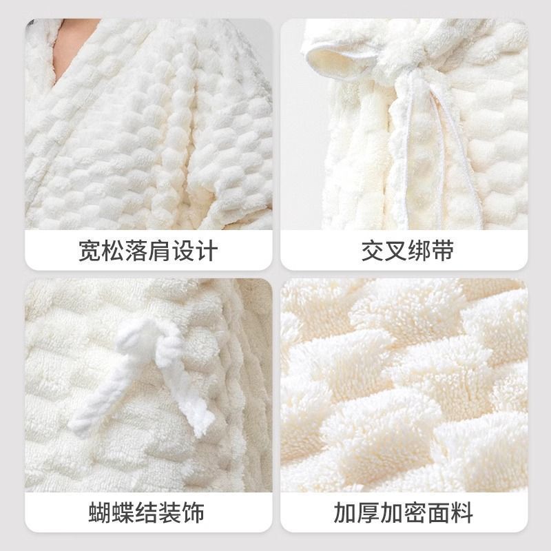 7A 착용 목욕 타월 원피스 여성 가정용 목욕 가운 2025 새로운 스타일 두꺼운 물 흡수 빠른 건조 성인 헤어 모자