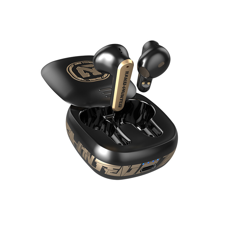 【2022跨境新品】ENC降噪蓝牙耳机工厂私模无线TWS5.2游戏滑盖