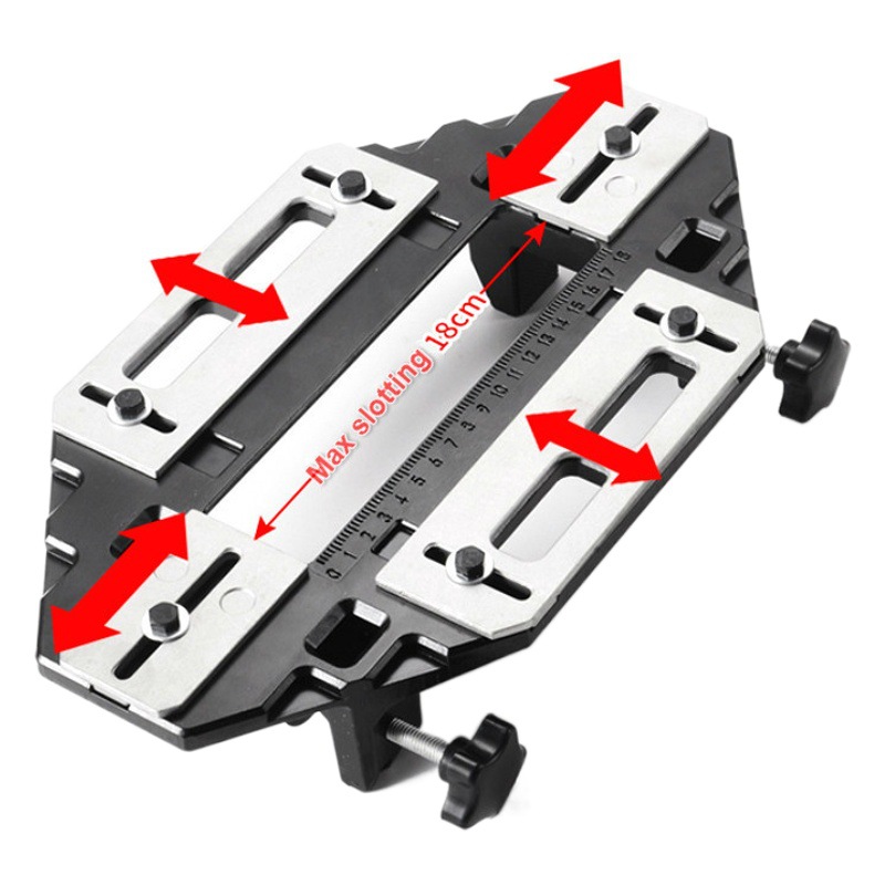 Puerta de madera bisagra agujero abridor bisagra posicionamiento ranurado máquina de perforación cerradura de instalación fija de perforación artefacto herramienta de carpintería