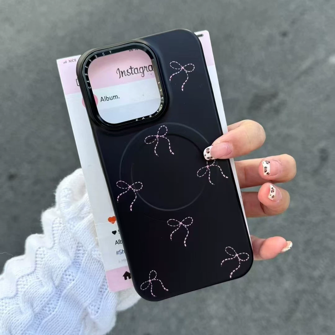 Кожух для телефона Apple с бантом, трубка/трубками, совместим с iPhone 15 Pro, 16 Pro Max