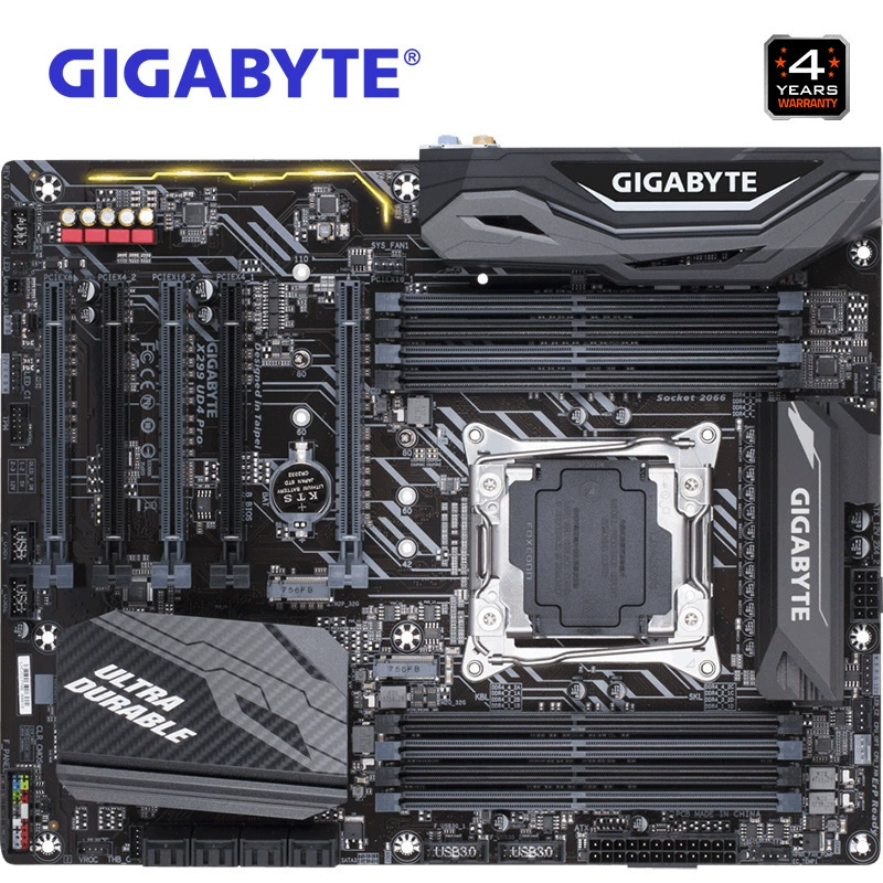 Совместимая рабочая станция материнская плата Gigabyte X299 UD4 Pro для Intel X299/LGA2066, повышенная производительность