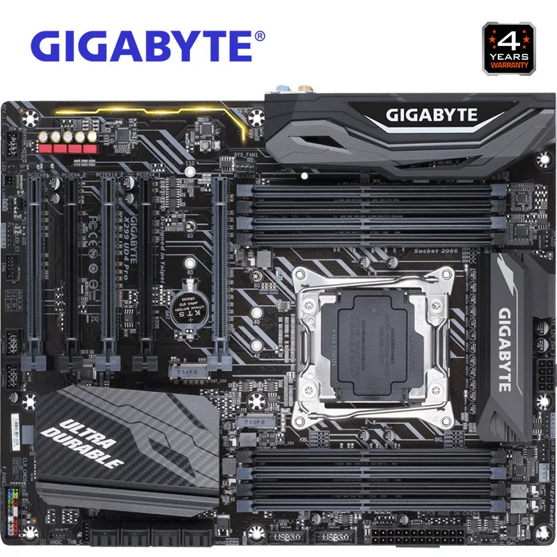 Совместимая рабочая станция материнская плата Gigabyte X299 UD4 Pro для Intel X299/LGA2066, повышенная производительность