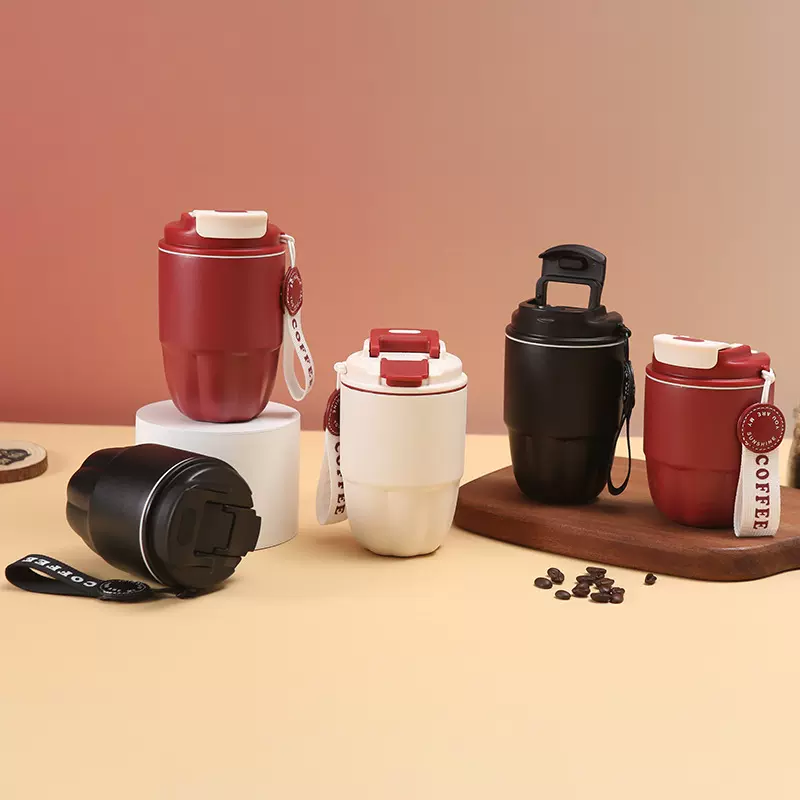 网红304不锈钢迷你咖啡杯高颜值小容量双饮咖啡杯办公真空保温杯