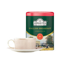英国AHMAD亚曼 100g/罐装散茶英式早餐红茶调味茶自制饼干烘焙茶
