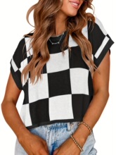 J 14205 Color Block Knit Sweater ɫ�Kᘿ�ë�� �羳�W��